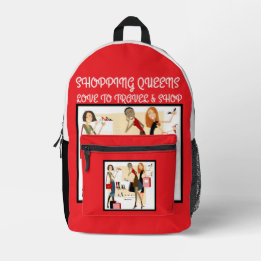 Shopping Queen Collection - Ladies  Printed Backpack