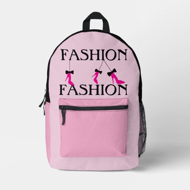 Shopping Queen Collection: Ladies Printed Backpack (Front)