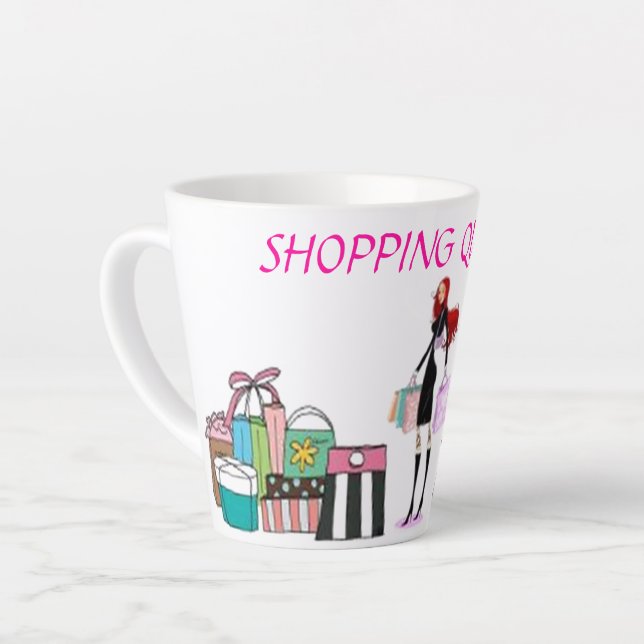 SHOPPING QUEEN COLLECTION LATTE MUG (Left Angle)