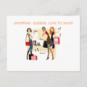 SHOPPING QUEEN COLLECTION POSTCARD