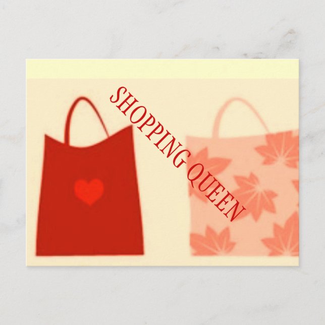 SHOPPING QUEEN COLLECTION POSTCARD (Front)