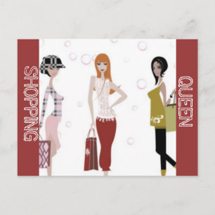 SHOPPING QUEEN COLLECTION POSTCARD