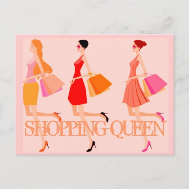 SHOPPING QUEEN COLLECTION POSTCARD (Front)