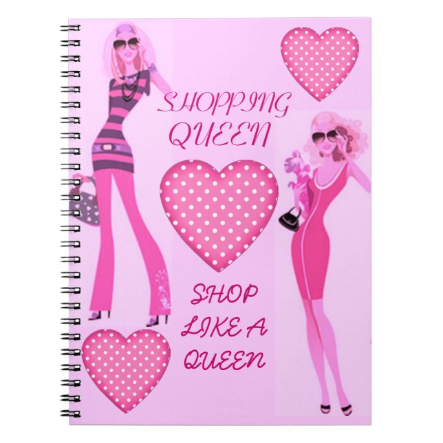 SHOPPING QUEEN COLLECTION SPIRAL NOTEBOOK (Front)