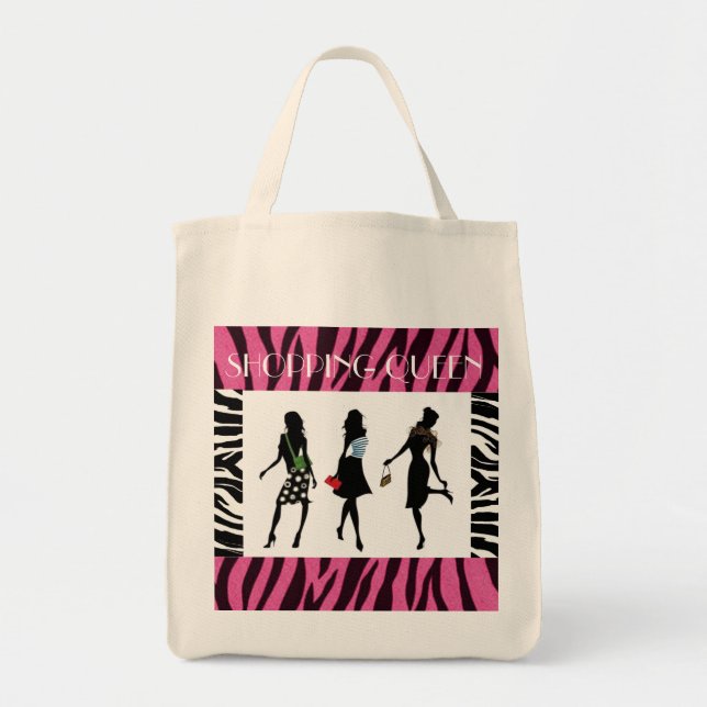 SHOPPING QUEEN COLLECTION TOTE BAG (Front)