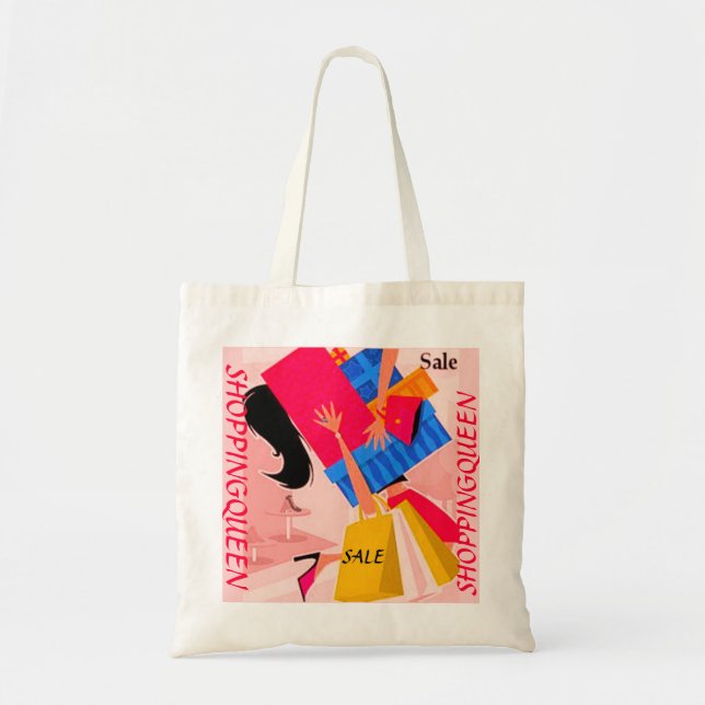 SHOPPING QUEEN COLLECTION TOTE BAG (Front)