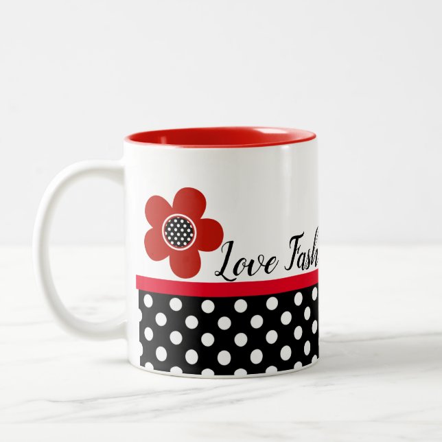 SHOPPING QUEEN COLLECTION Two-Tone COFFEE MUG (Left)