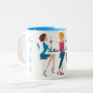 SHOPPING QUEEN COLLECTION Two-Tone COFFEE MUG