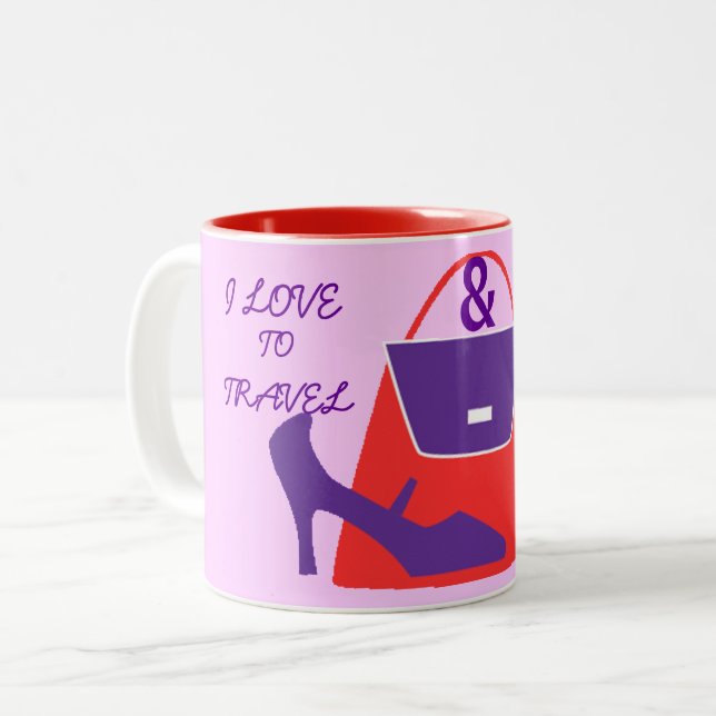 SHOPPING QUEEN COLLECTION Two-Tone COFFEE MUG (Front Left)