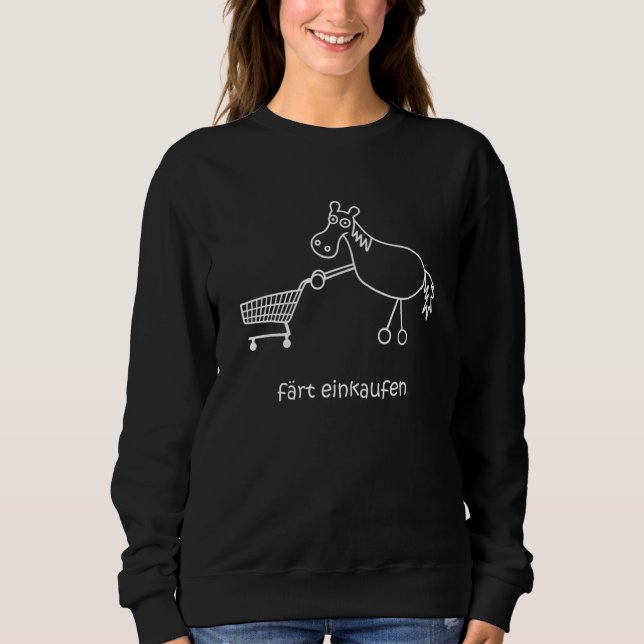 Shopping Shopping  Horse Sweatshirt (Front)
