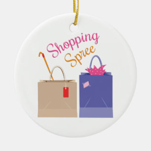 Shopping Spree Ceramic Tree Decoration