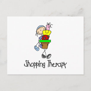 Shopping Therapy Postcard