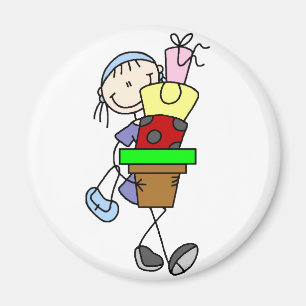 Shopping Tower Of Packages Magnet