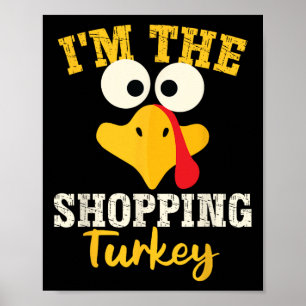 Shopping Turkey Of Family Matching Thanksgiving Di Poster