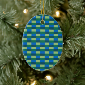 Shore and Land Color Blocks Ceramic Tree Decoration