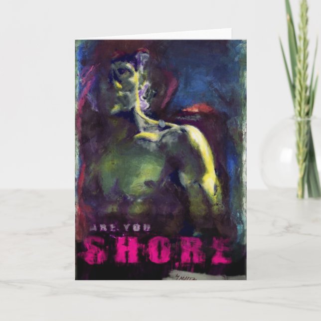 Shore Gay Art Holiday Card (Front)
