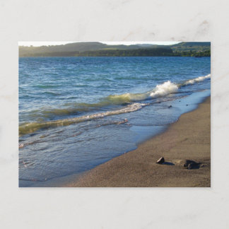 Shore of Lake Taupo, New Zealand. Postcard