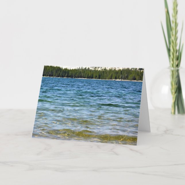 Shore of Tenaya Lake, Yosemite, California Card (Front)