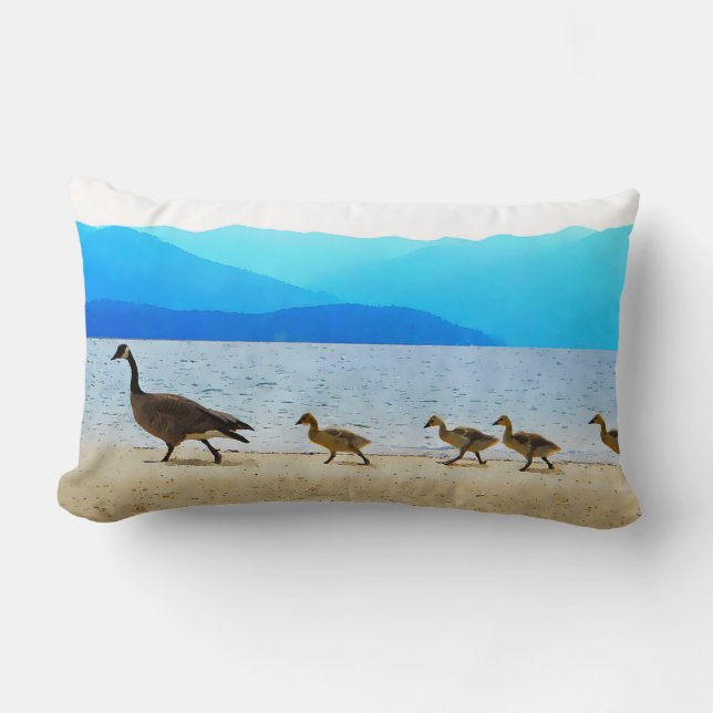 Shore Patrol Canada Geese Lumbar Cushion (Front)