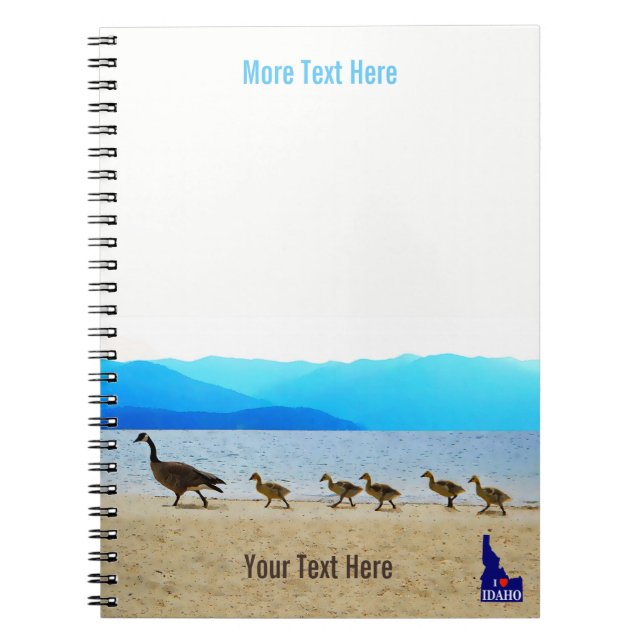 Shore Patrol Canada Geese Spiral Notebook (Front)
