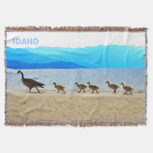 Shore Patrol Canada Geese Throw Blanket