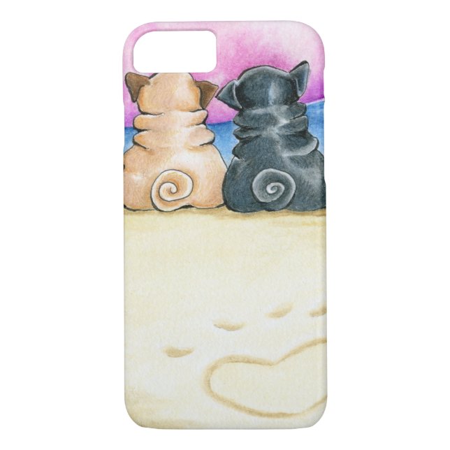 Shore Theyre Love Pugs Case-Mate iPhone Case (Back)