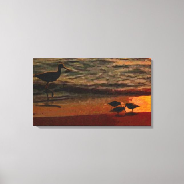 Shorebirds Canvas Print (Front)
