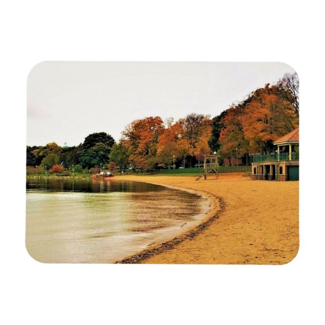Shorefront of Lake Geneva, Wisconsin Magnet (Horizontal)