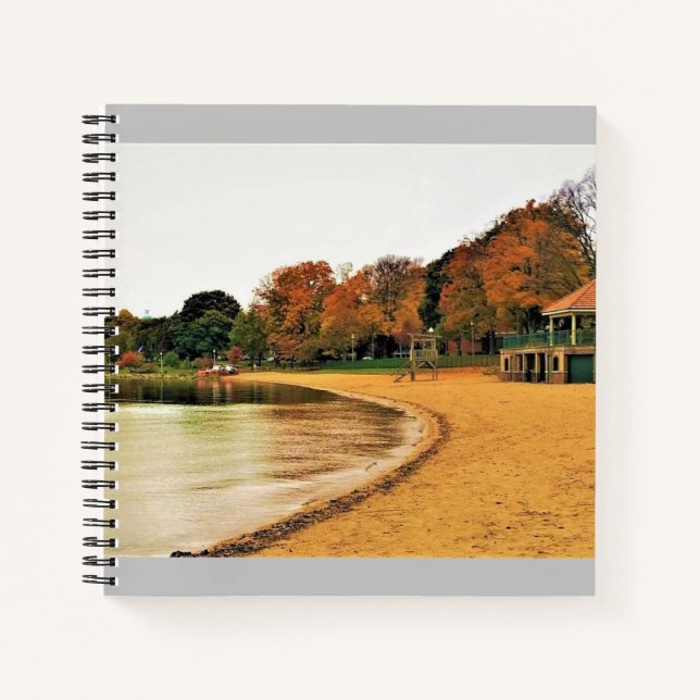 Shorefront of Lake Geneva, Wisconsin Notebook (Front)