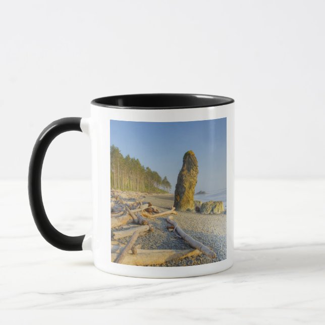 Shoreline and Seastacks, Ruby Beach, Olympic Mug (Left)