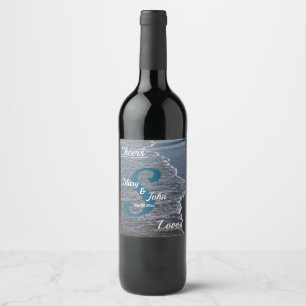 Shoreline Beauty Wedding Wine Label