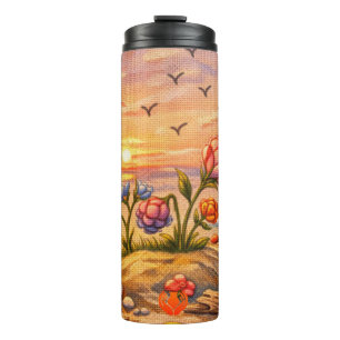 Shoreline Blooms Thermal Tumbler