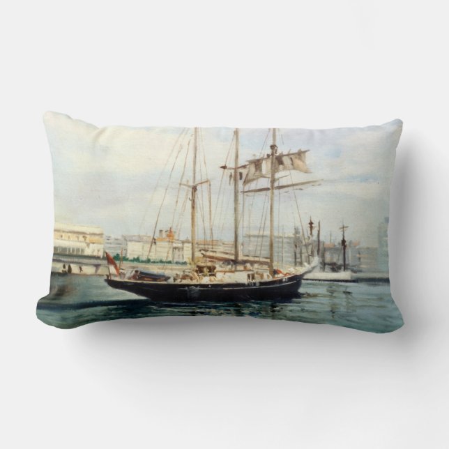 Shoreline/Coast/Beach Lumbar Cushion (Front)