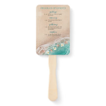 Shoreline Dreams Watercolor Beach Wedding Program 