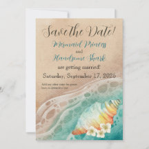 Shoreline Dreams Watercolor Beach Wedding