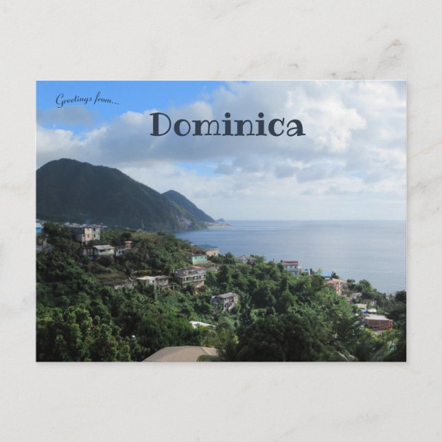 Shoreline of Dominica Postcard (Front)