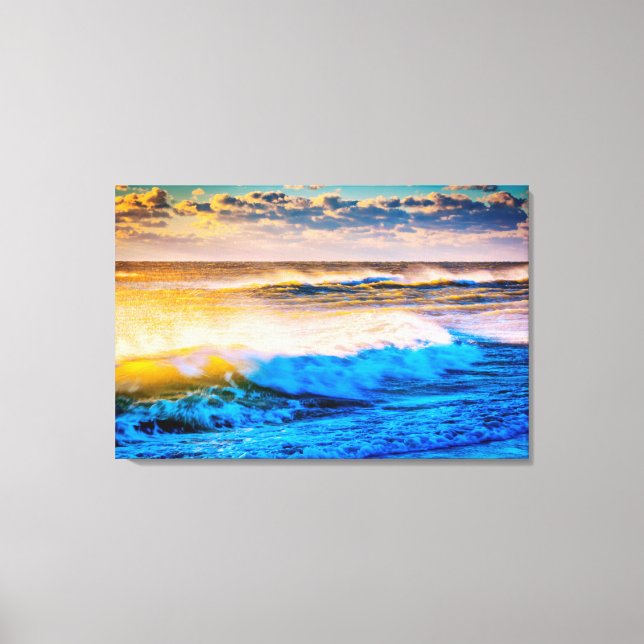 Shoreline scenic at sunrise canvas print (Front)
