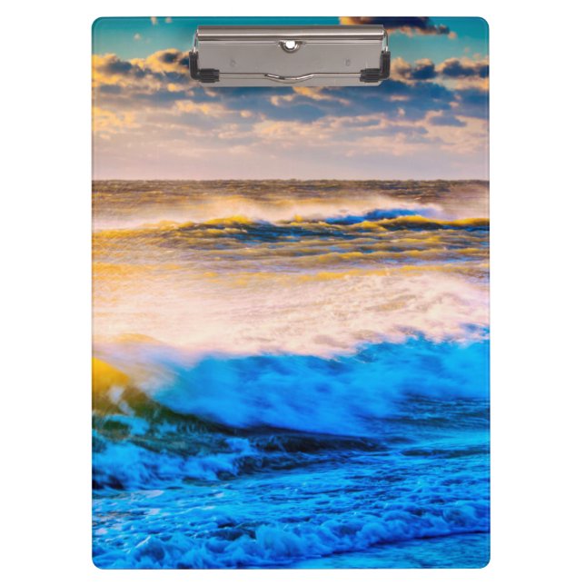 Shoreline scenic at sunrise clipboard (Front)