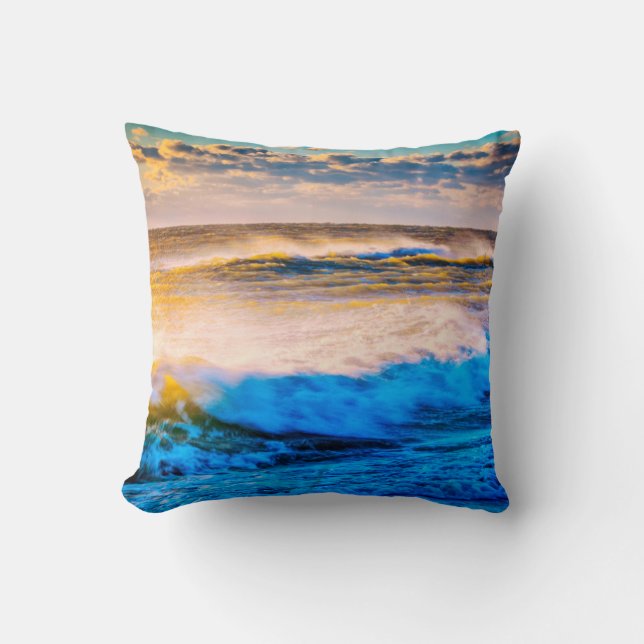 Shoreline scenic at sunrise cushion (Front)