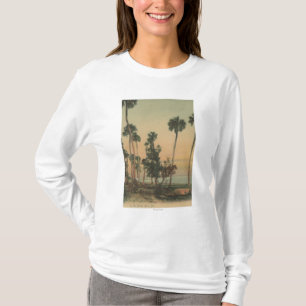 Shoreline view of Indian River with Palm Trees T-Shirt