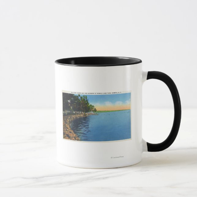 Shoreline View of Seneca Lake Park Pavilion Mug (Right)