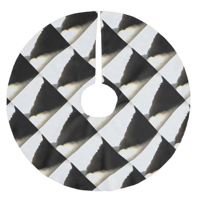 Shores Of Shadows Landscape Art Brushed Polyester Tree Skirt (Front)