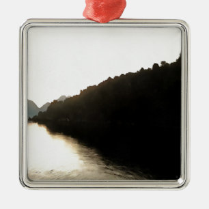 Shores Of Shadows Landscape Art Metal Tree Decoration