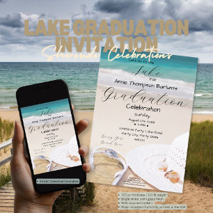 Shoreside Celebrations: Lake Graduation Invitation