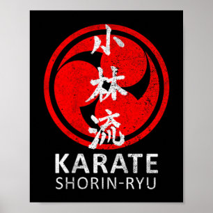 Shorin Ryu Karate Symbol Kanji Japan Martial Art Poster