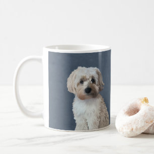 Shorkie dog pet portrait coffee mug