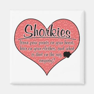 Shorkie Paw Prints Dog Humour Magnet