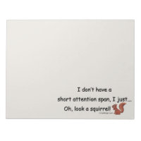 Short Attention Span Squirrel Funny Grey
