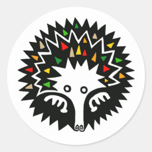 Short-beaked ECHIDNA - Aussie wildlife Classic Round Sticker