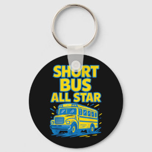 Short Bus Star Down Syndrome Awareness Day Kids Key Ring